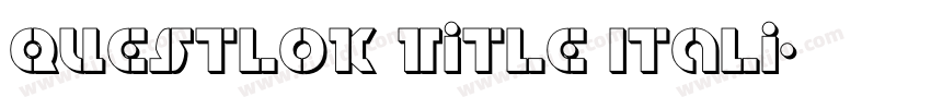 Questlok Title Itali字体转换